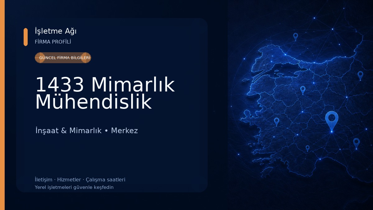1433 Mimarlık Mühendislik İnşaat & Mimarlık