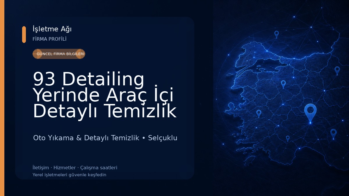 93 Detailing Yerinde Araç İçi Detaylı Temizlik Oto Yıkama & Detaylı Temizlik