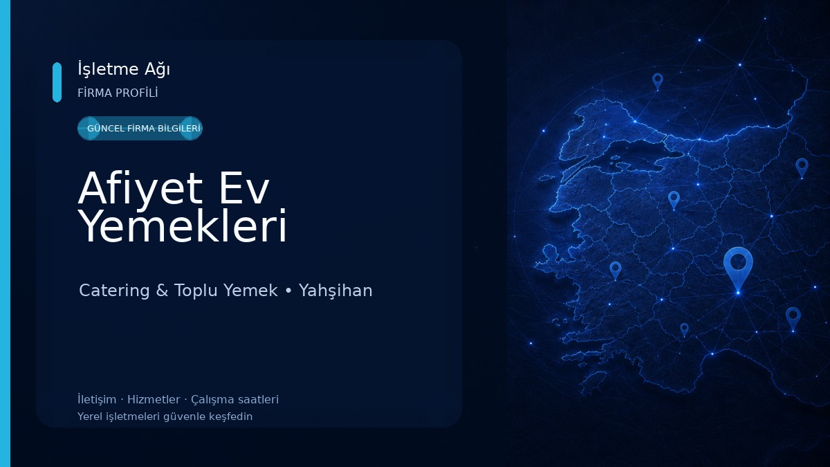 Afiyet Ev Yemekleri Catering & Toplu Yemek