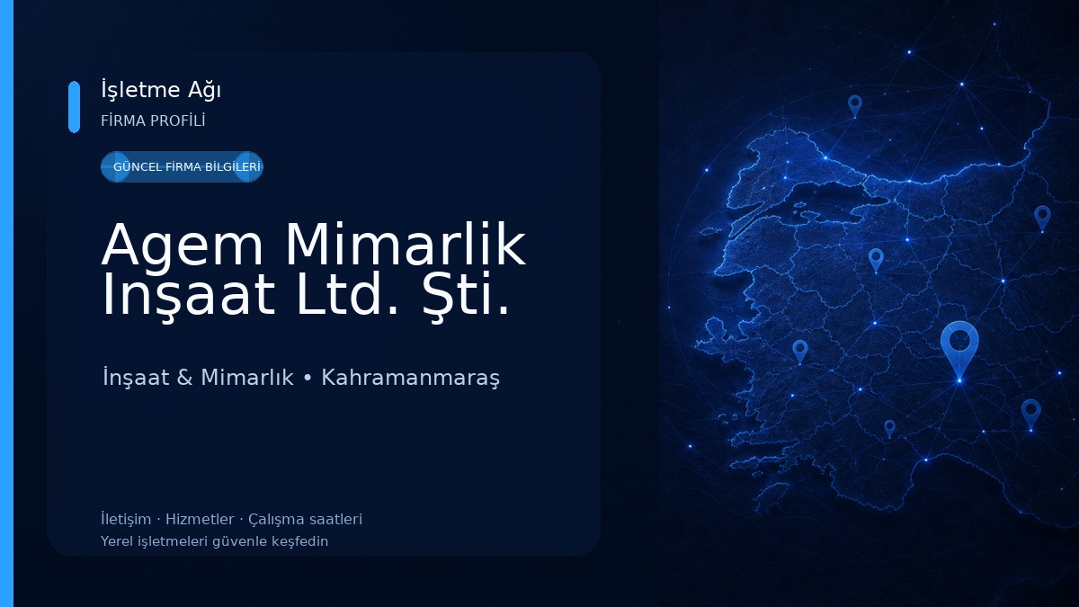 Agem Mimarlik Inşaat Ltd. Şti.