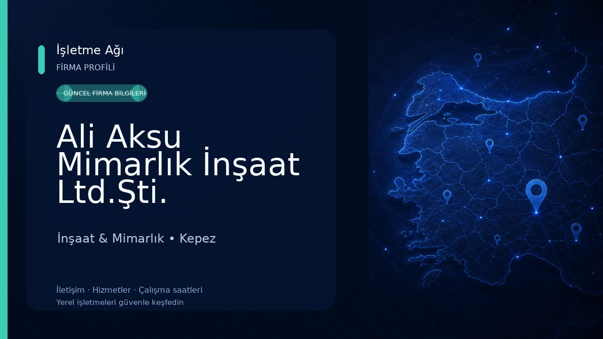 Ali Aksu Mimarlık İnşaat Ltd.Şti. İnşaat & Mimarlık