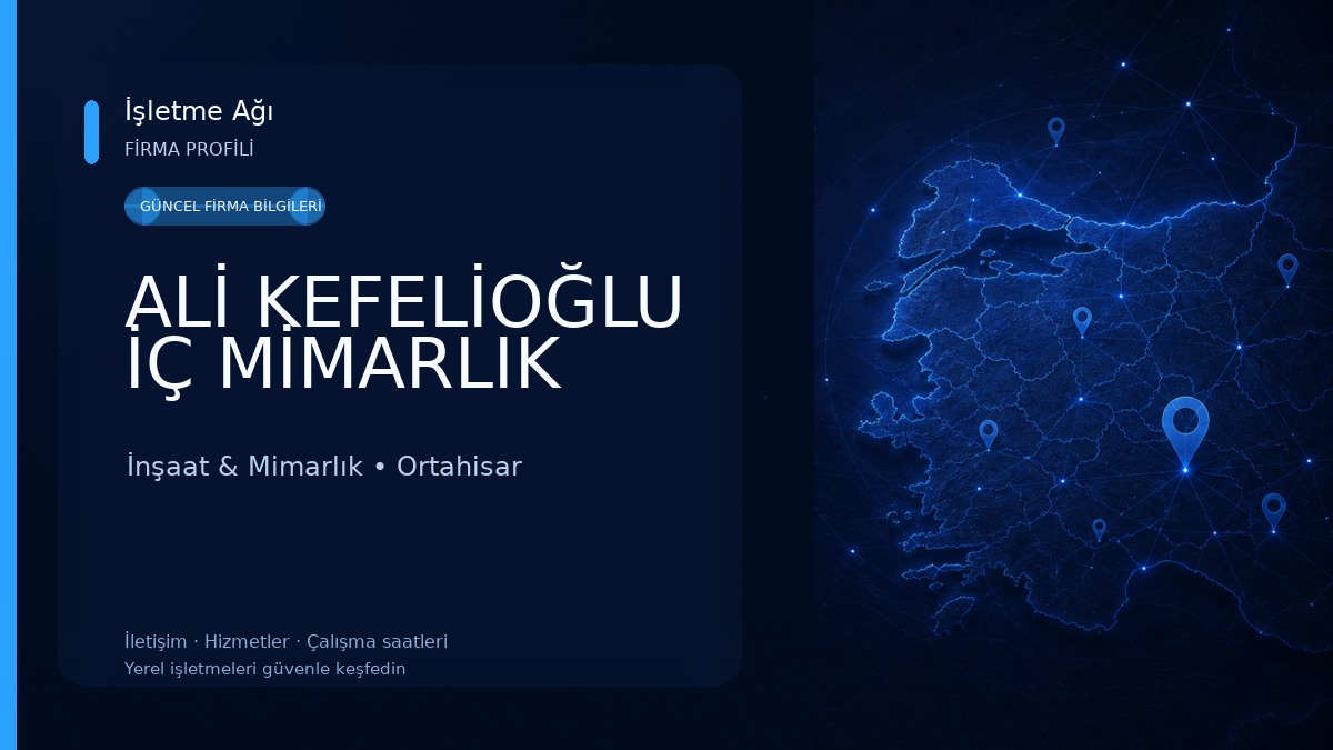 ALİ KEFELİOĞLU İÇ MİMARLIK