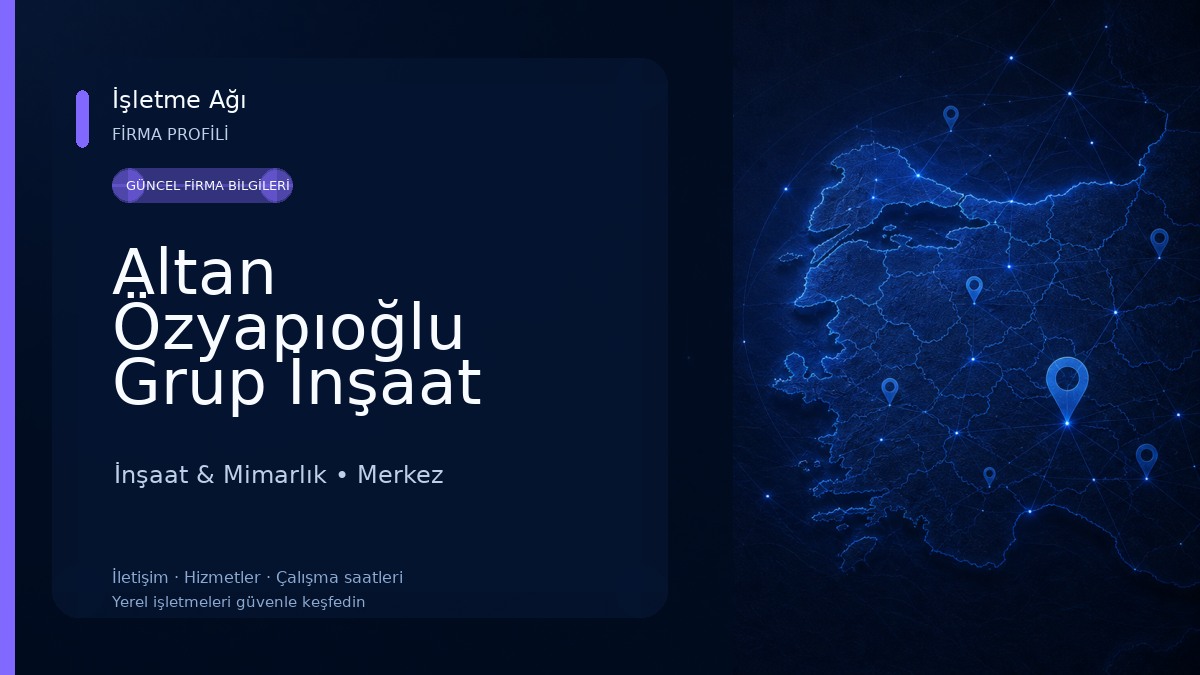 Altan Özyapıoğlu Grup İnşaat Prefabrik Çelik Konstrüksiyon Yapı Bartın