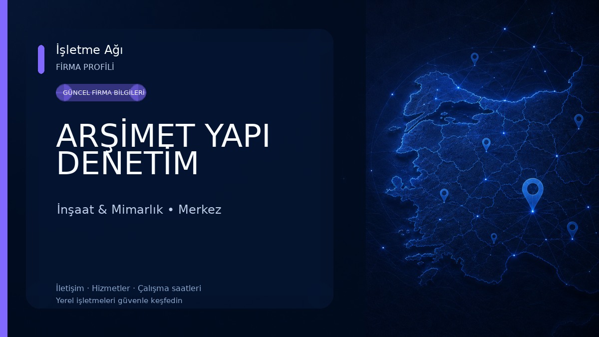 ARŞİMET YAPI DENETİM
