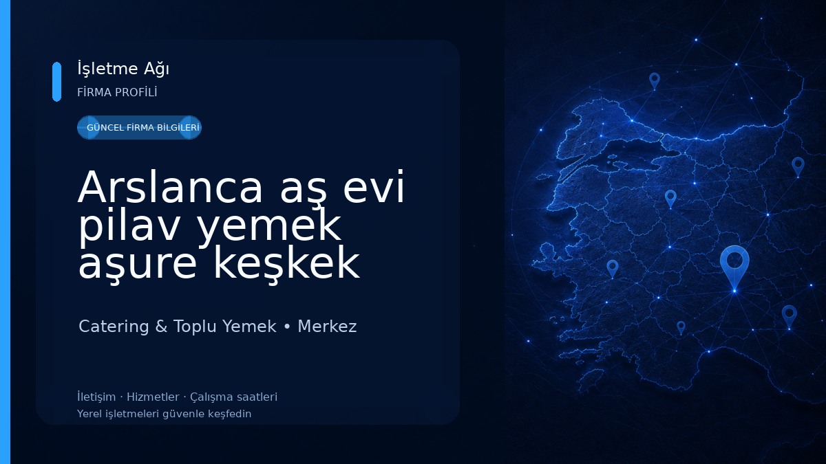 Arslanca aş evi pilav yemek aşure keşkek arslanca aşevi