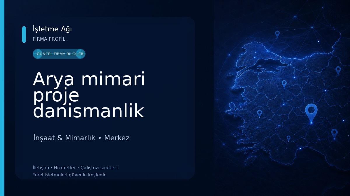 Arya mimari proje danismanlik İnşaat & Mimarlık