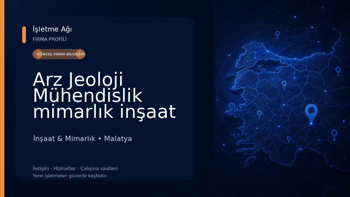 Arz Jeoloji Mühendislik mimarlık inşaat