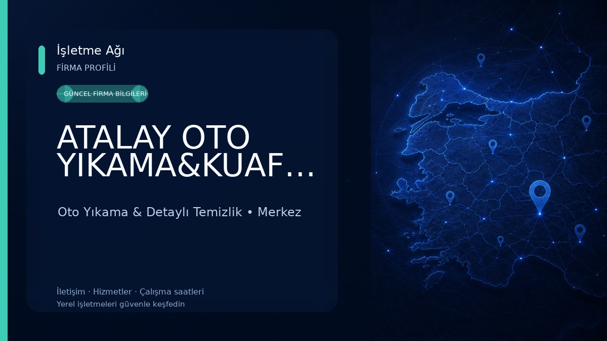 ATALAY OTO YIKAMA&KUAFÖR Oto Yıkama & Detaylı Temizlik