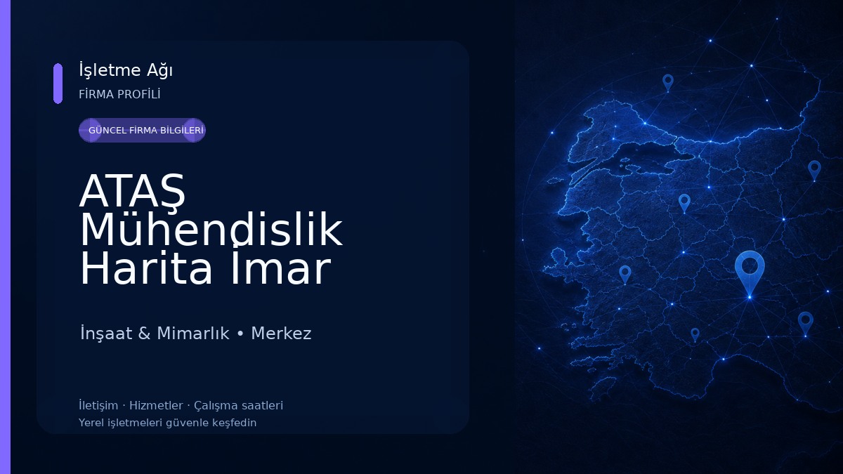 ATAŞ Mühendislik Harita İmar Planlama İnşaat Sanayi ve Tic Ltd. Şti. İnşaat & Mimarlık