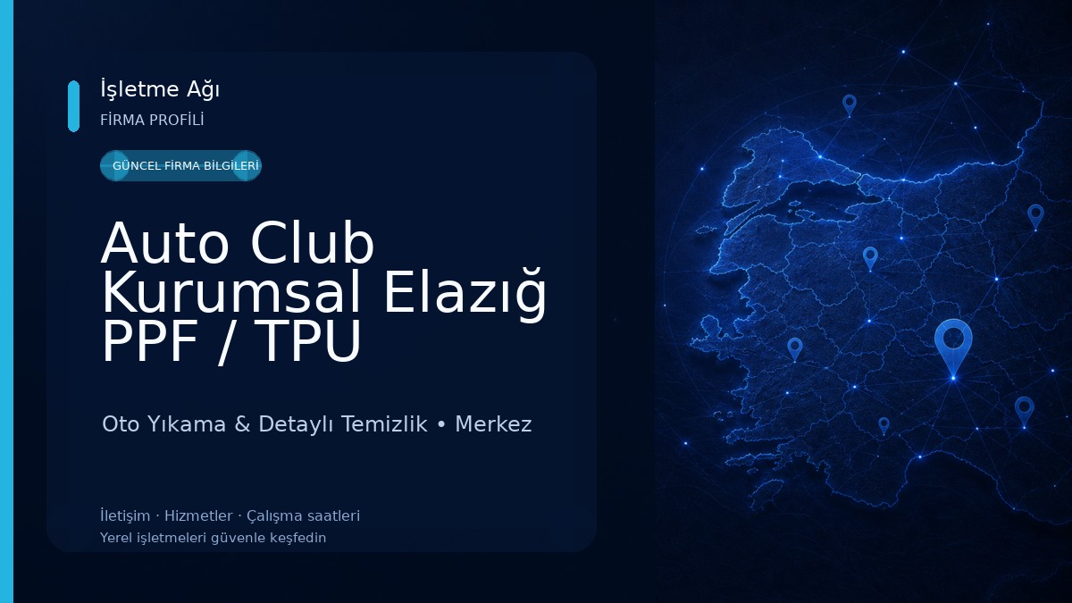 Auto Club Kurumsal Elazığ PPF / TPU Kaplama