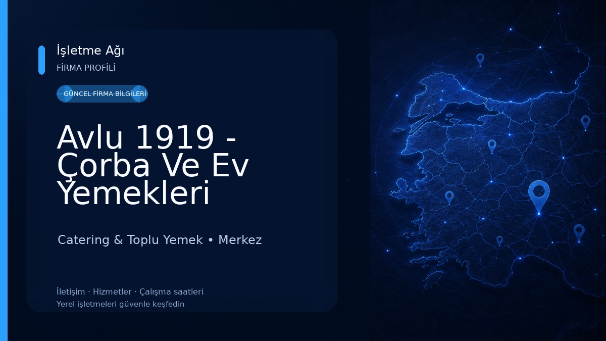 Avlu 1919 - Çorba Ve Ev Yemekleri