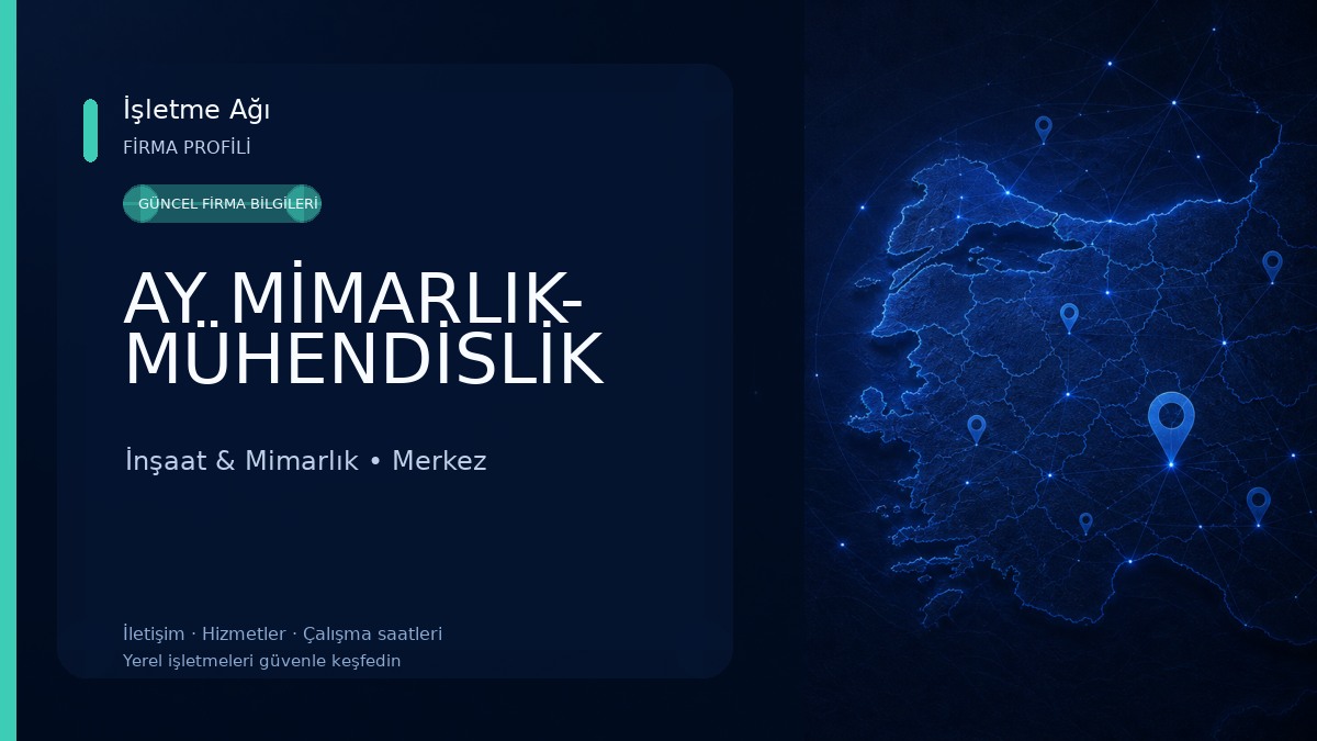 AY MİMARLIK- MÜHENDİSLİK İnşaat & Mimarlık