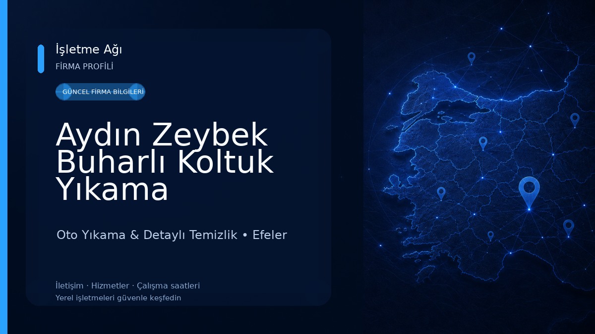 Aydın Zeybek Buharlı Koltuk Yıkama Oto Yıkama & Detaylı Temizlik