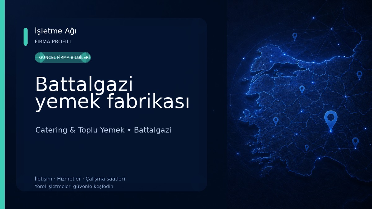 Battalgazi yemek fabrikası