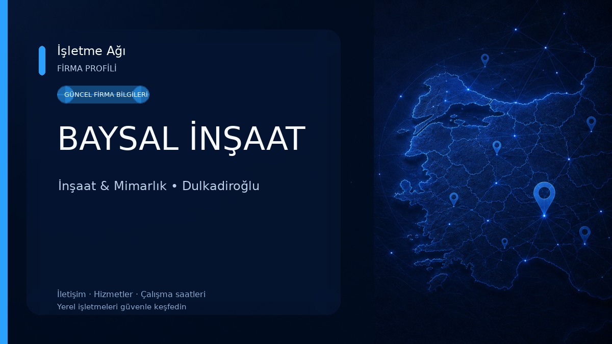 BAYSAL İNŞAAT İnşaat & Mimarlık