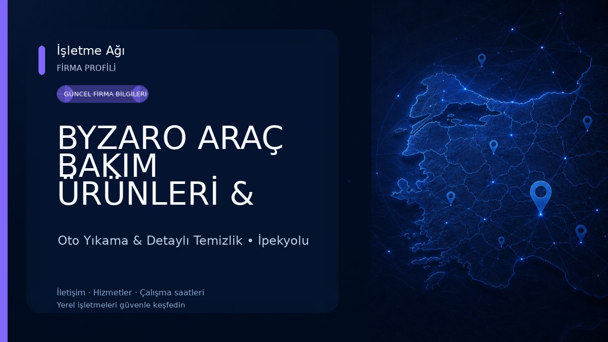 BYZARO ARAÇ BAKIM ÜRÜNLERİ & UYGULAMA MERKEZİ Oto Yıkama & Detaylı Temizlik