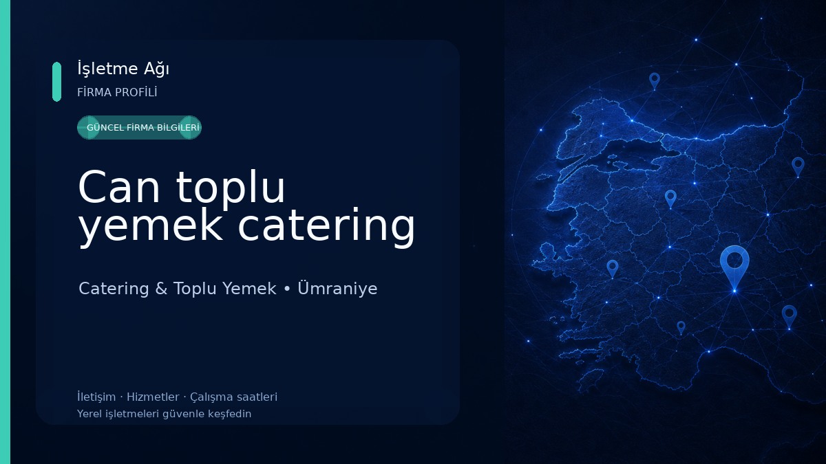 Can toplu yemek catering