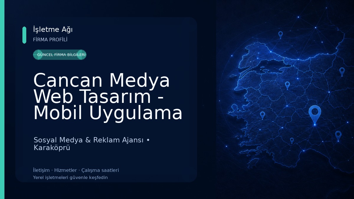 Cancan Medya Web Tasarım - Mobil Uygulama - Prodüksiyon - Animasyon Filmi - Sosyal Medya Yönetimi Sosyal Medya & Reklam Ajansı