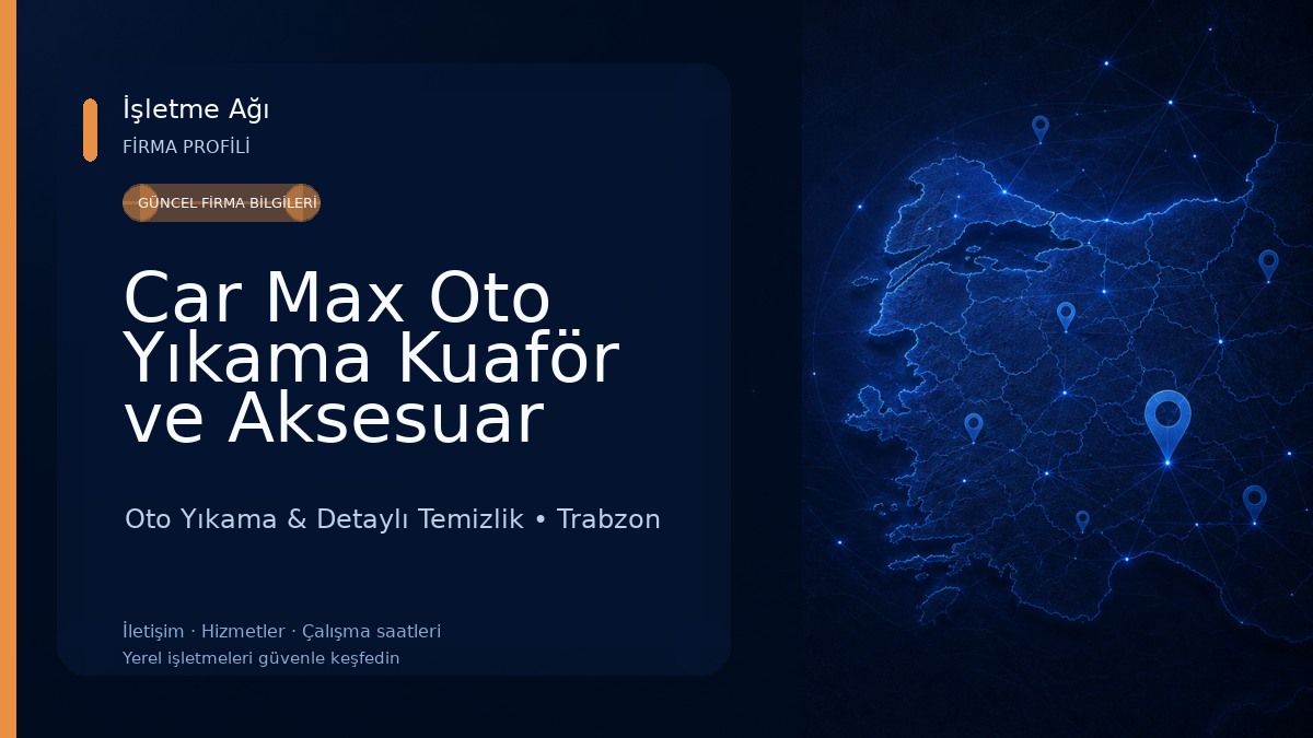 Car Max Oto Yıkama Kuaför ve Aksesuar
