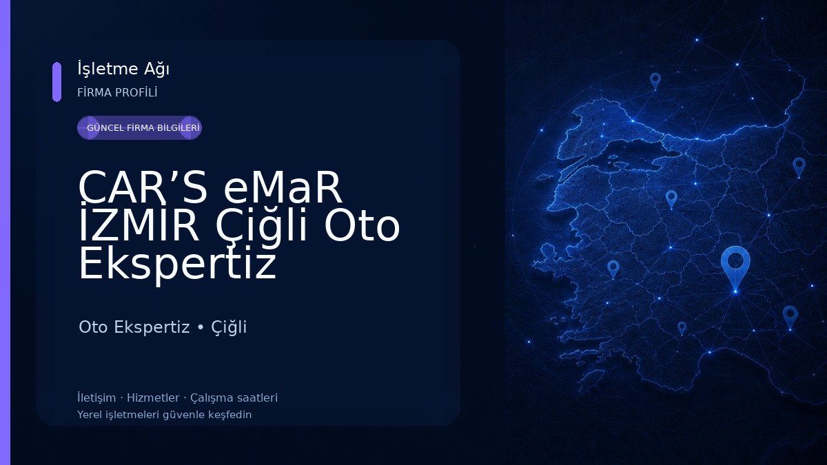 CAR’S eMaR İZMİR Çiğli Oto Ekspertiz Oto Ekspertiz