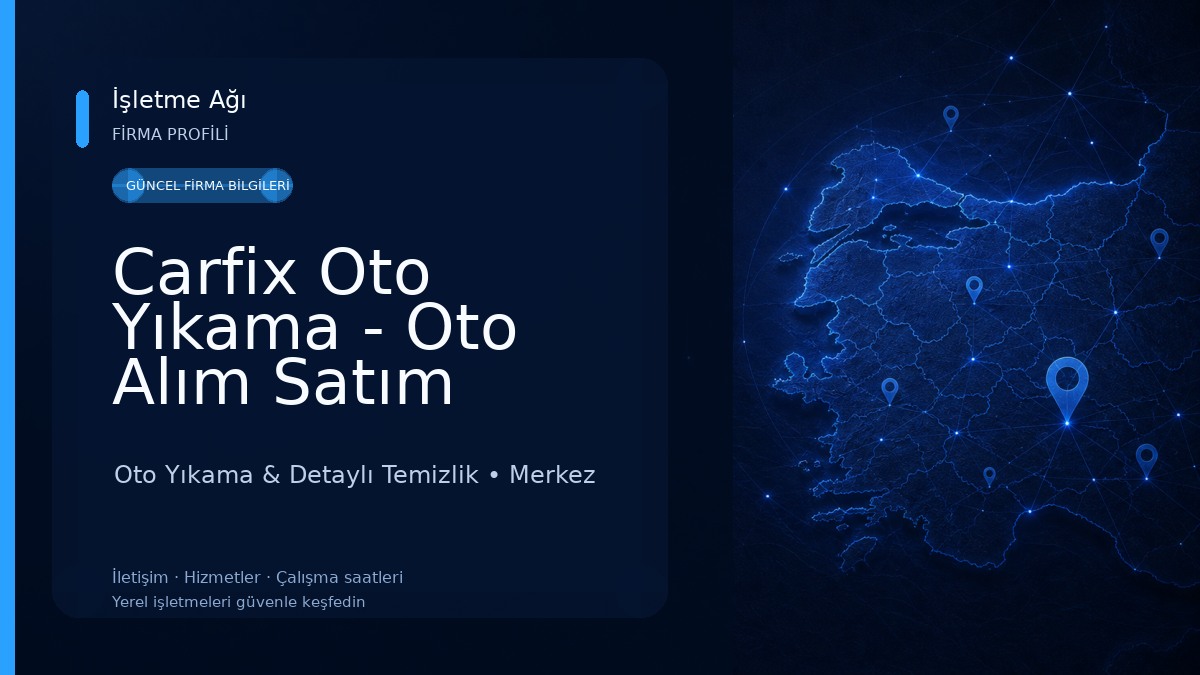 Carfix Oto Yıkama - Oto Alım Satım