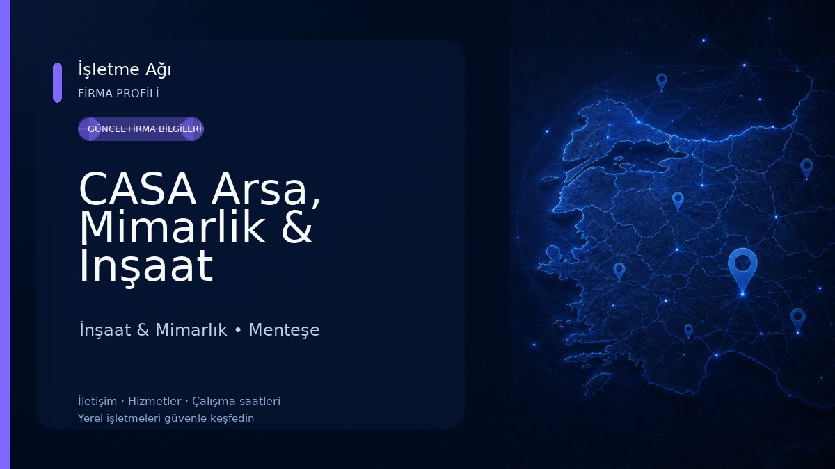 CASA Arsa, Mimarlik & İnşaat İnşaat & Mimarlık