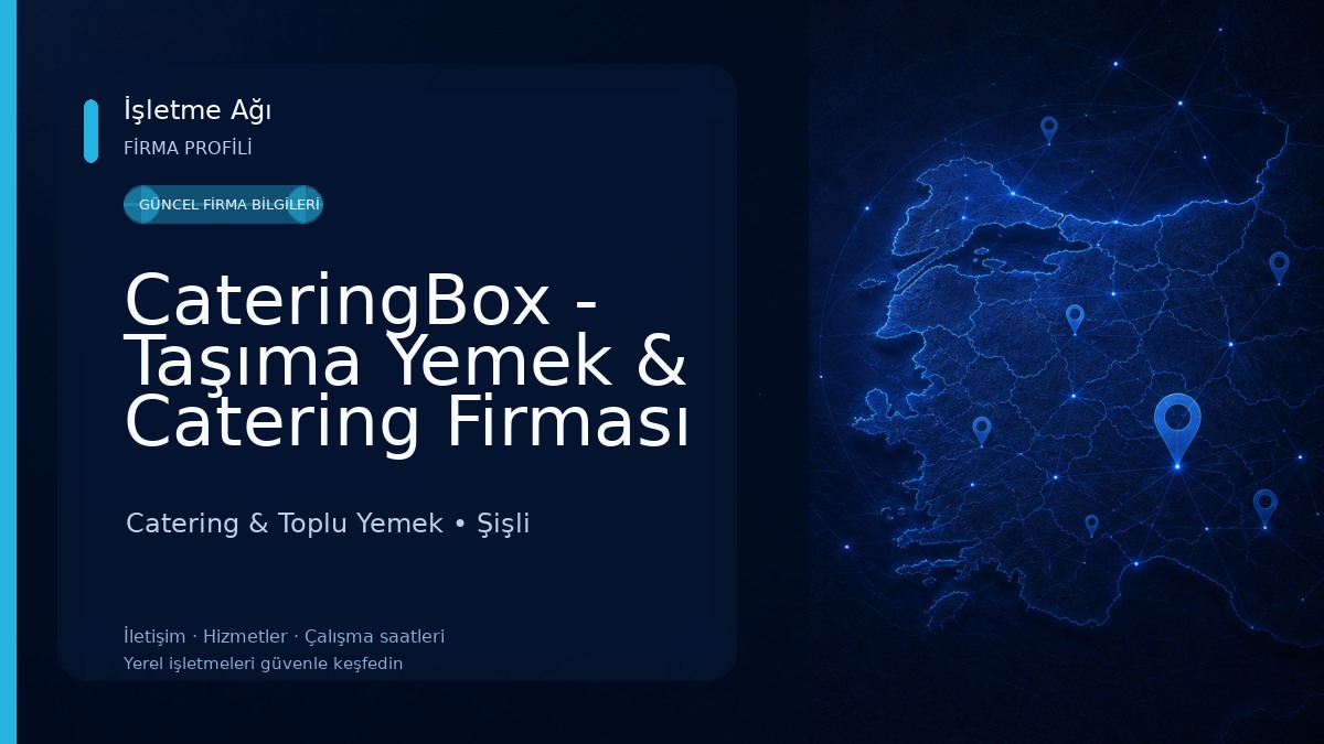 CateringBox - Taşıma Yemek & Catering Firması
