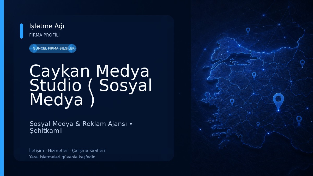 Caykan Medya Studio ( Sosyal Medya )
