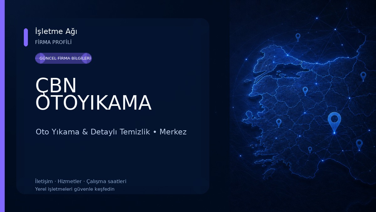 ÇBN OTOYIKAMA Oto Yıkama & Detaylı Temizlik
