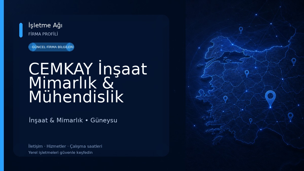 CEMKAY İnşaat Mimarlık & Mühendislik İnşaat & Mimarlık