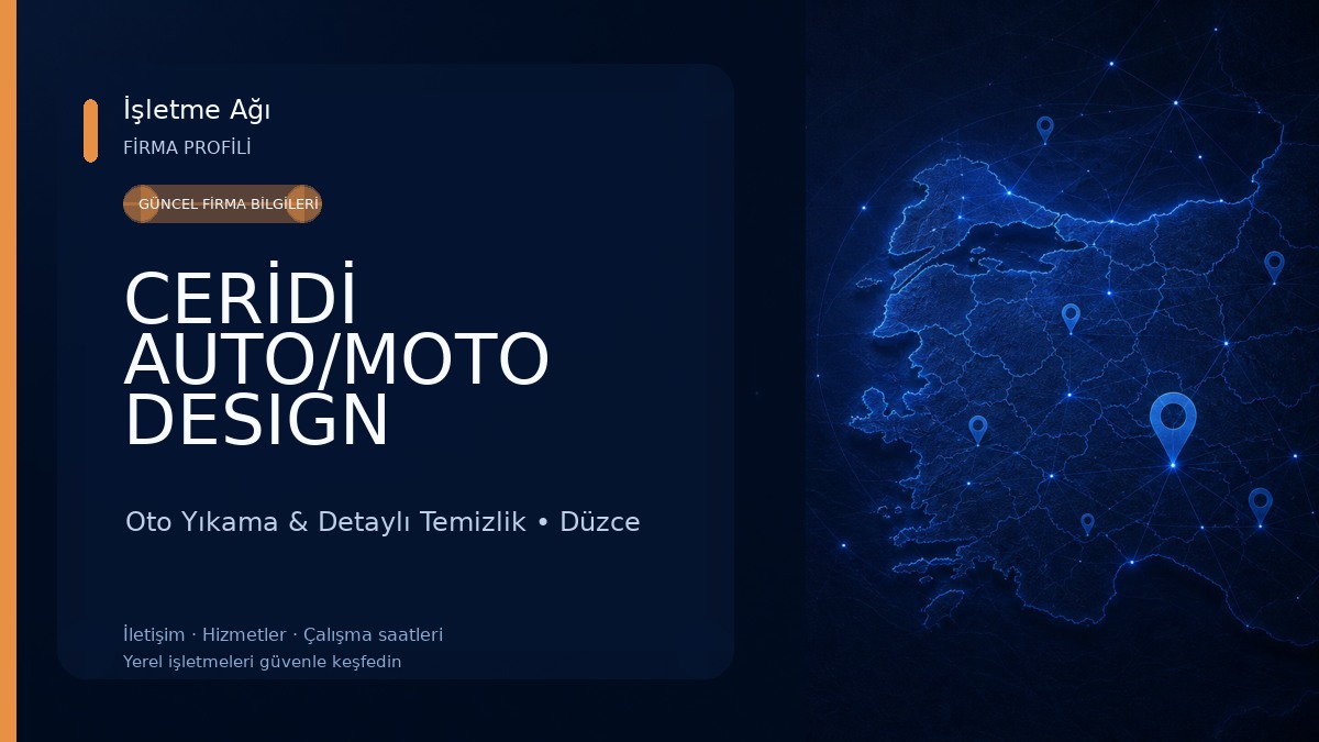 CERİDİ AUTO/MOTO DESIGN Oto Yıkama & Detaylı Temizlik