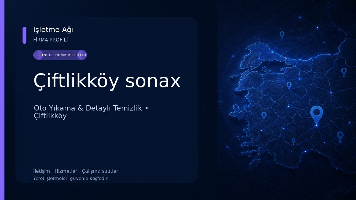 Çiftlikköy sonax Oto Yıkama & Detaylı Temizlik