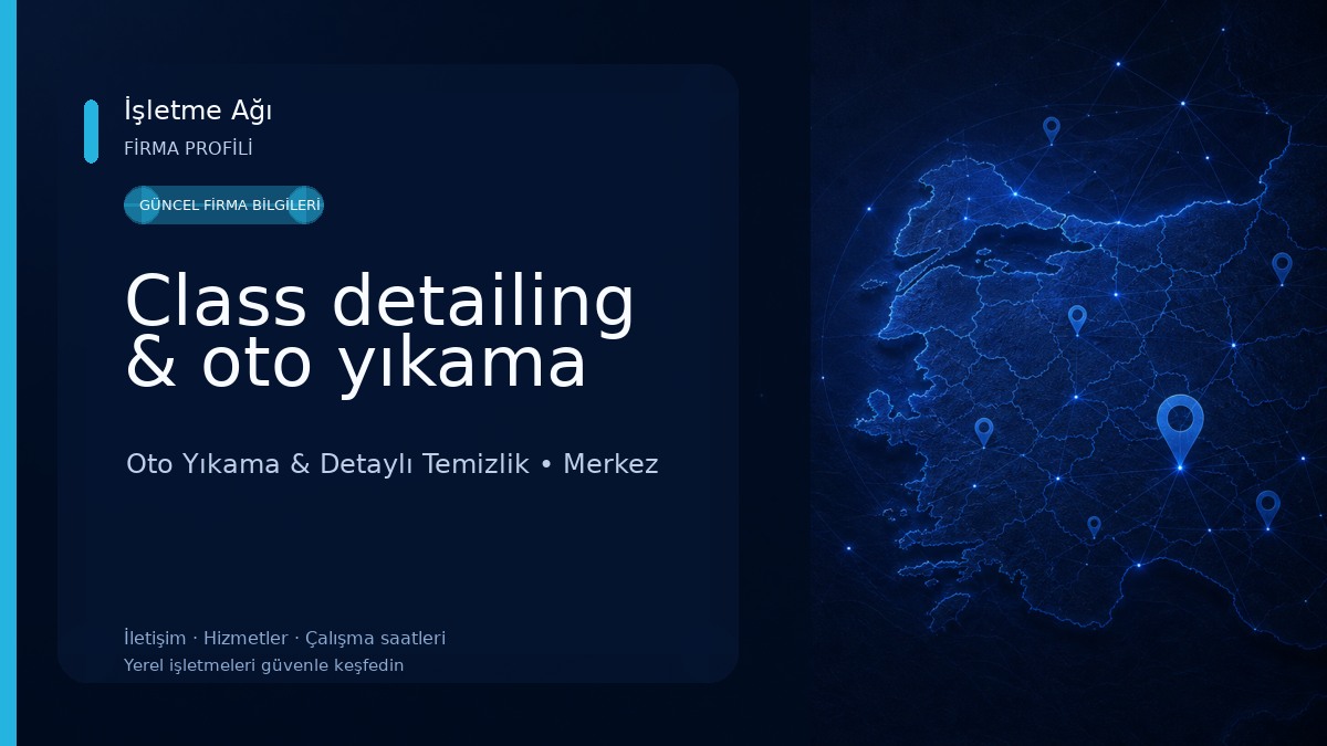 Class detailing & oto yıkama Oto Yıkama & Detaylı Temizlik