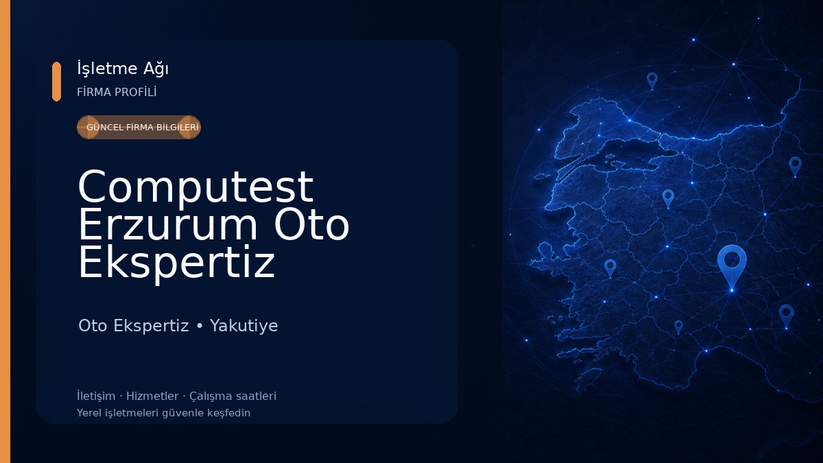 Computest Erzurum Oto Ekspertiz Merkezi Oto Ekspertiz