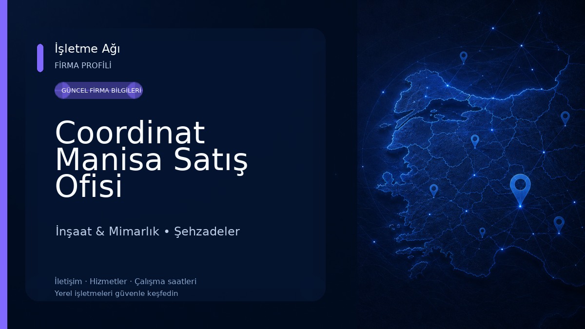 Coordinat Manisa Satış Ofisi İnşaat & Mimarlık