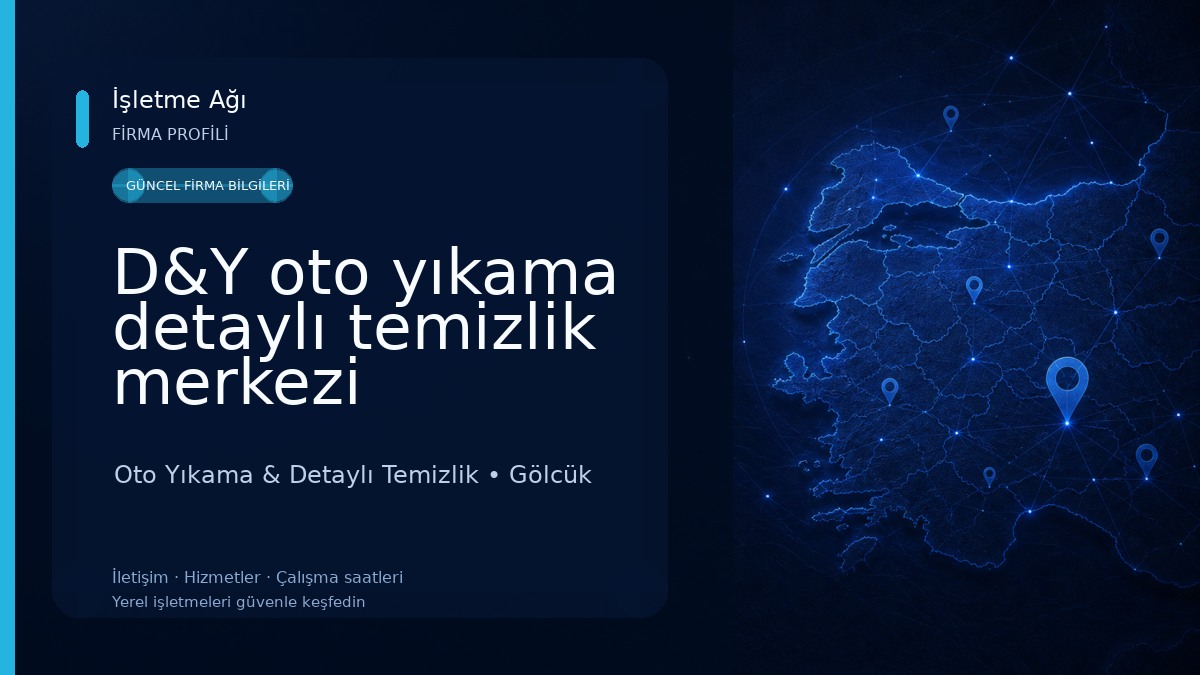 D&Y oto yıkama detaylı temizlik merkezi Oto Yıkama & Detaylı Temizlik