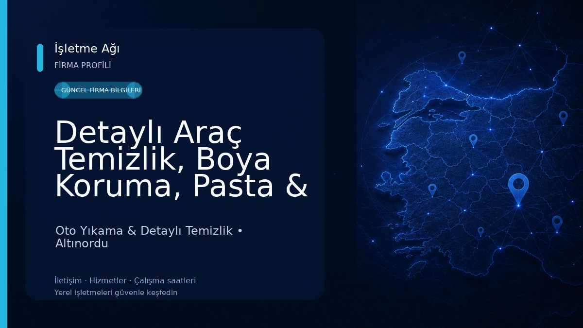 Detaylı Araç Temizlik, Boya Koruma, Pasta & Cila Buhar