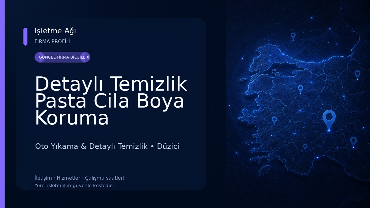 Detaylı Temizlik Pasta Cila Boya Koruma