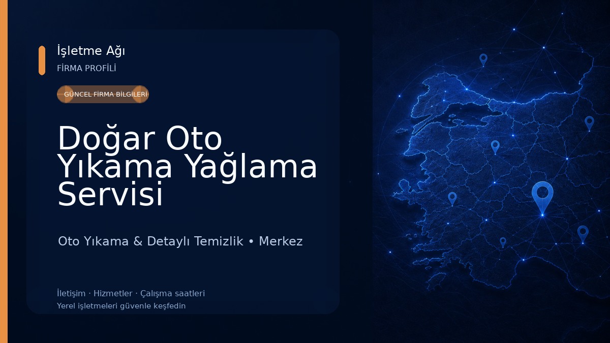 Doğar Oto Yıkama Yağlama Servisi Oto Yıkama & Detaylı Temizlik