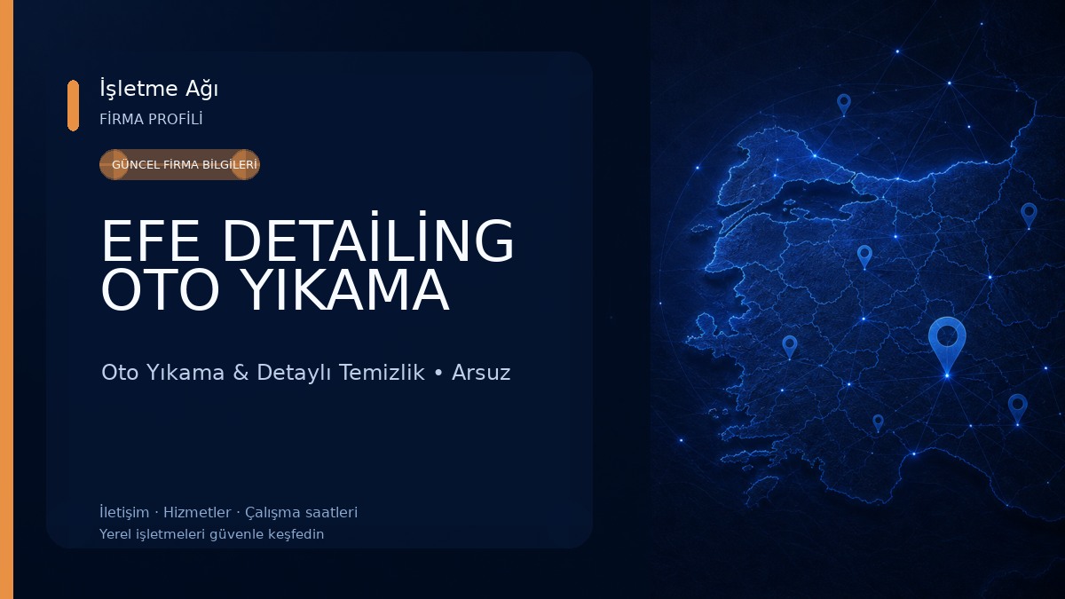 EFE DETAİLİNG OTO YIKAMA Oto Yıkama & Detaylı Temizlik