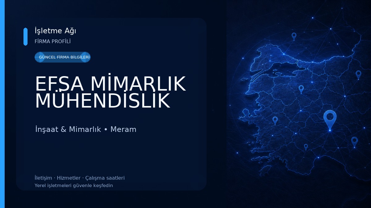 EFSA MİMARLIK MÜHENDİSLİK