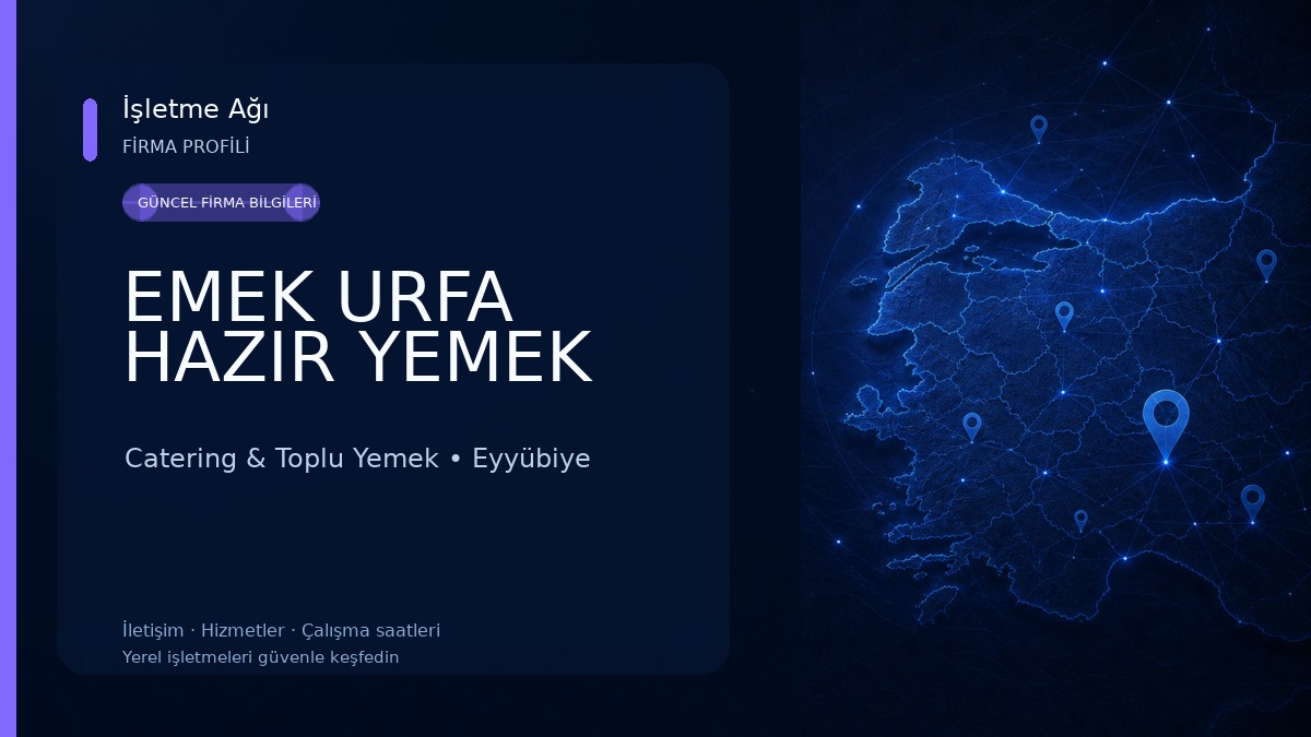EMEK URFA HAZIR YEMEK Catering & Toplu Yemek