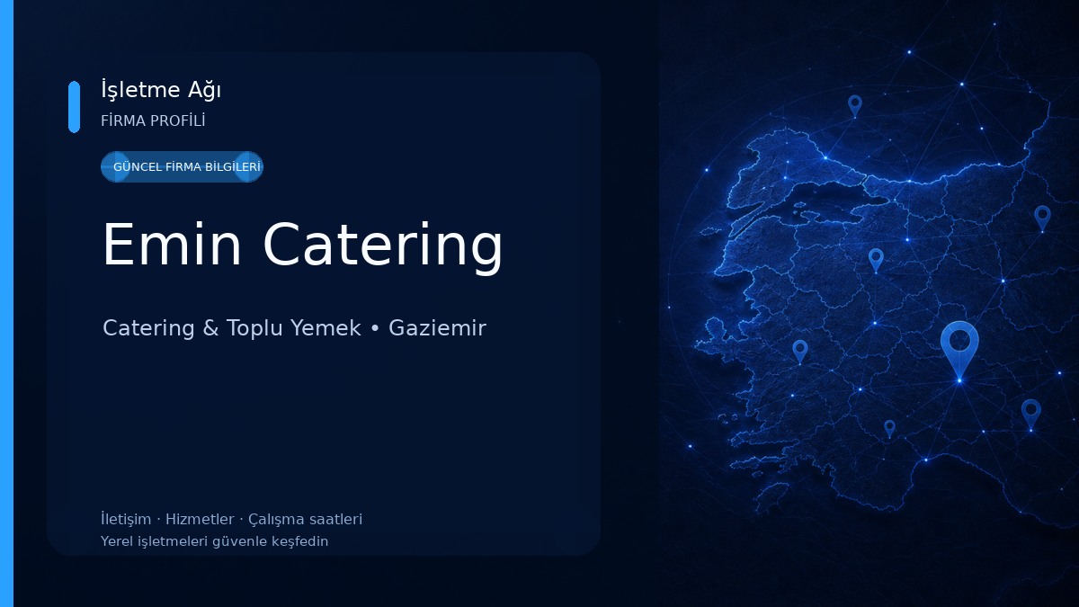 Emin Catering Catering & Toplu Yemek
