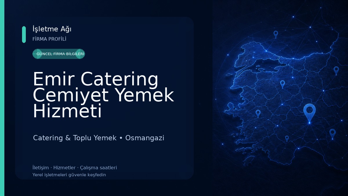 Emir Catering Cemiyet Yemek Hizmeti