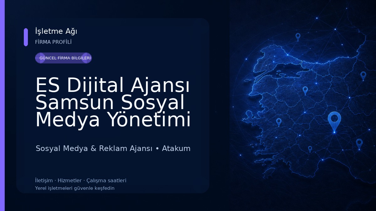 ES Dijital Ajansı Samsun Sosyal Medya Yönetimi ve Video Çekimi