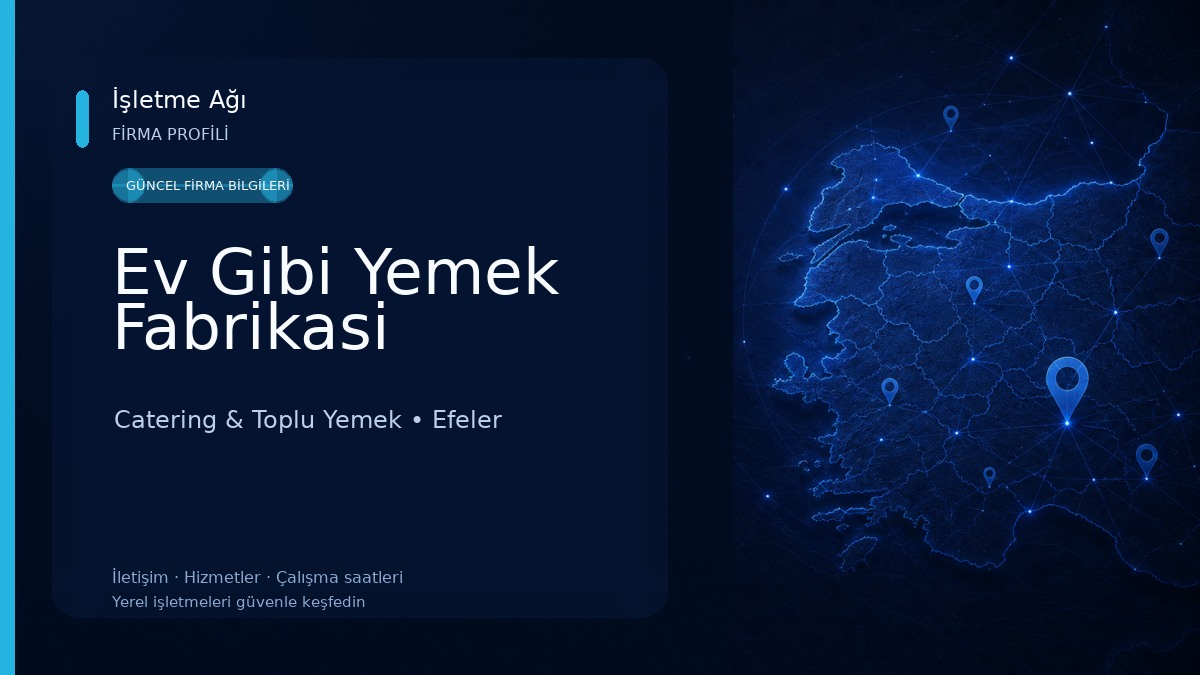 Ev Gibi Yemek Fabrikasi