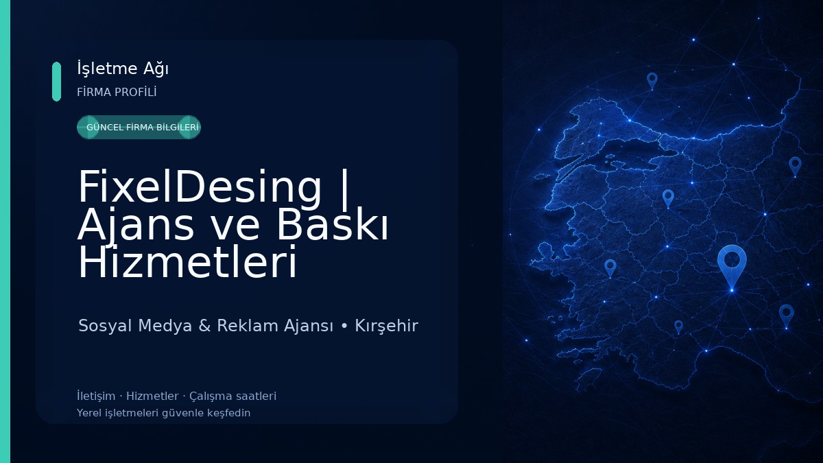 FixelDesing | Ajans ve Baskı Hizmetleri
