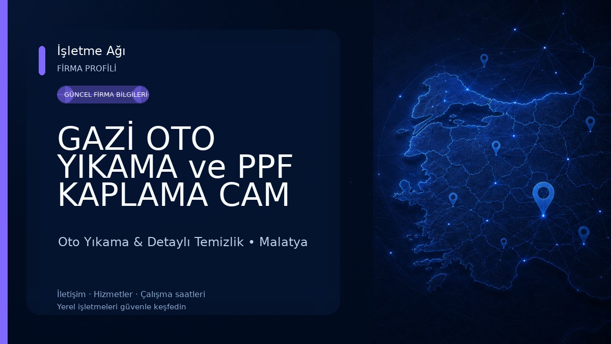 GAZİ OTO YIKAMA ve PPF KAPLAMA CAM FİLMİ PASTA CİLA MERKEZİ