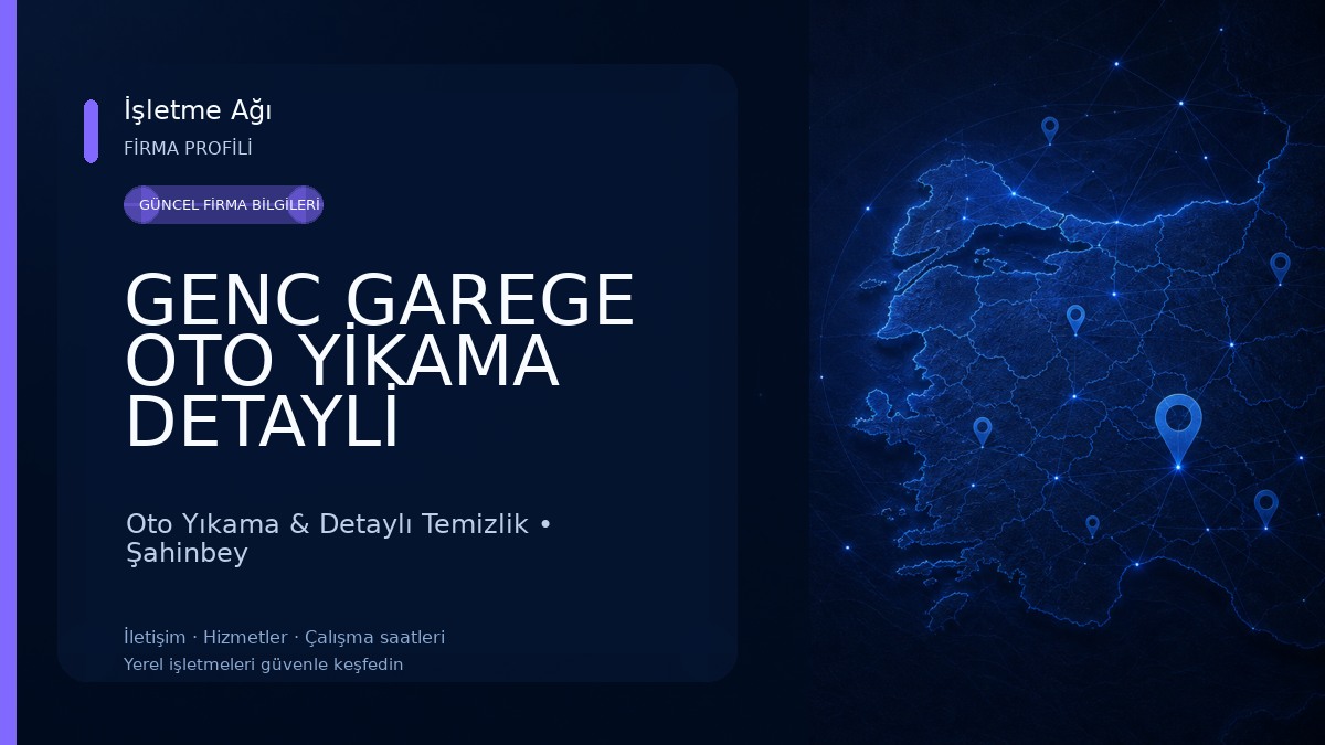 GENC GAREGE OTO YİKAMA DETAYLİ TEMİZLİK Oto Yıkama & Detaylı Temizlik