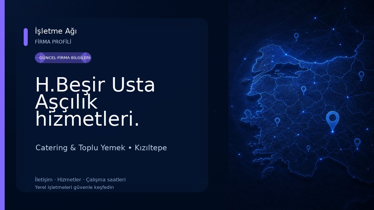 H.Beşir Usta Aşçılık hizmetleri. Düğün ve taziye yemekleri organizasyonu Catering & Toplu Yemek